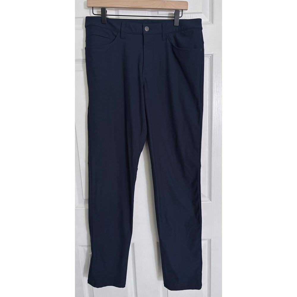 Lululemon ABC Classic-Fit 5-Pocket Pant 31 x 34 Navy Blue Warpstreme Mens